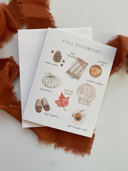 Fall Notecard Set - Fall Favorites