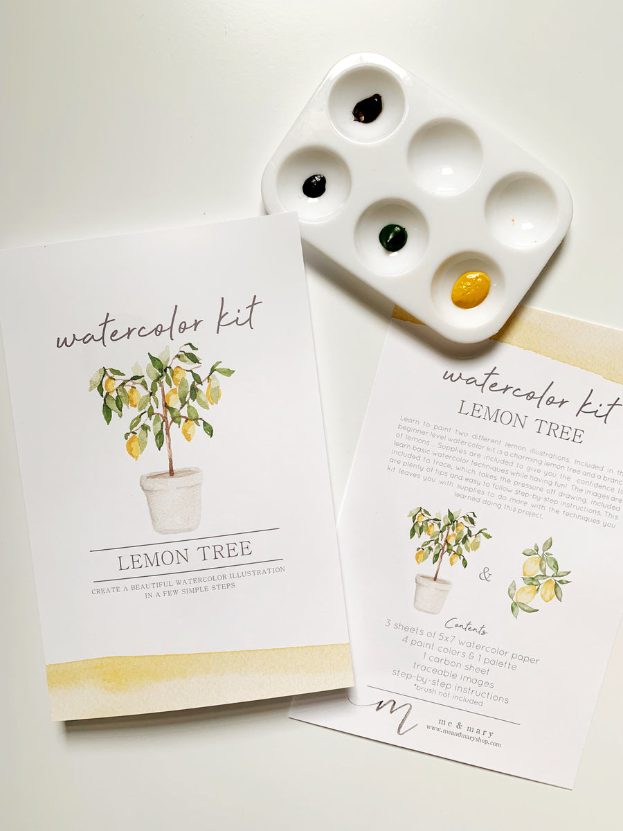 Watercolor Kit - Lemon Tree – Me and Mary Shop