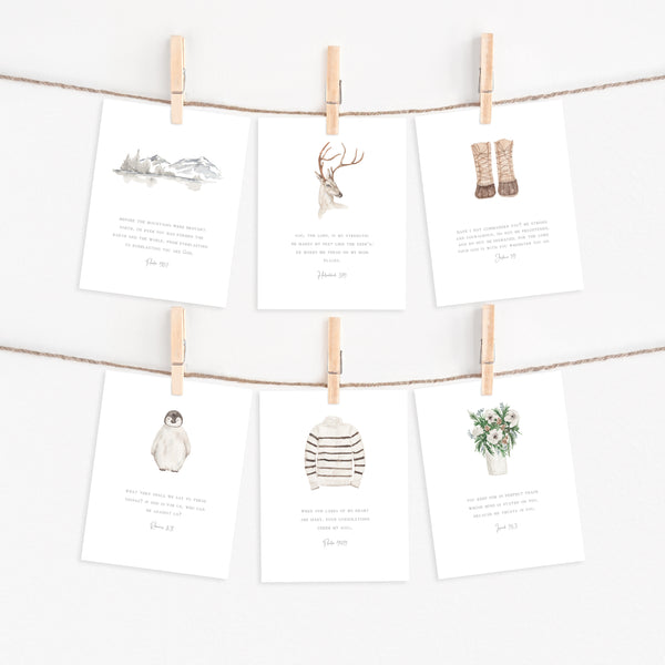 Scripture Card Set - Winter Edition