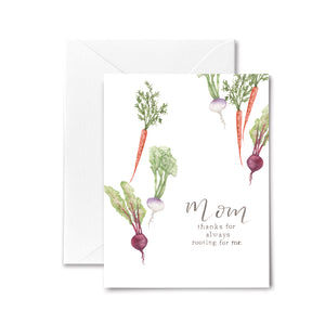 Mother's Day Card Vegetables Root Me Watercolor