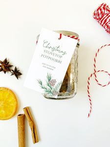 Handmade Gifts - DIY Christmas Stovetop Potpourri + Printable Tag