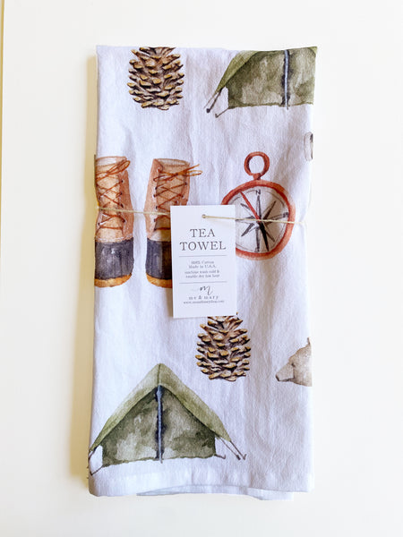 Tea Towel - Camping