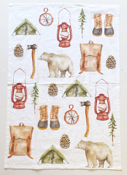 Tea Towel - Camping