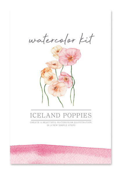 Watercolor Kit - Iceland Poppies