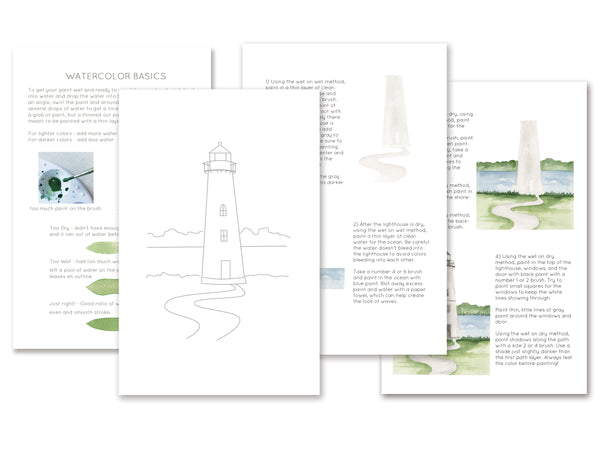 Watercolor Kit - Lighthouse