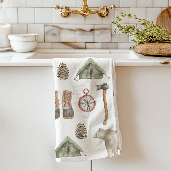 Tea Towel - Camping