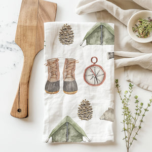 tea towel camping outdoors