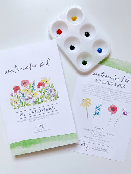 Watercolor Kit - Wildflowers