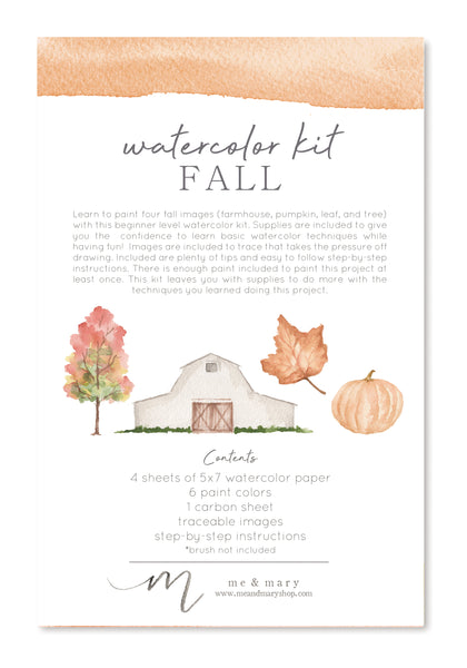 Watercolor Kit - Fall