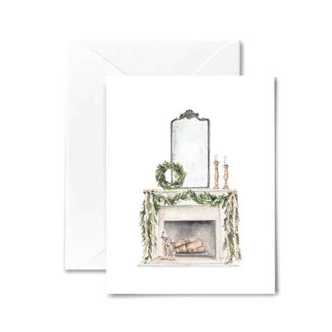 Christmas Card - Classic Fireplace