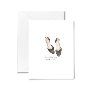 Best Wishes Card Fill Your Shoes Watercolor
