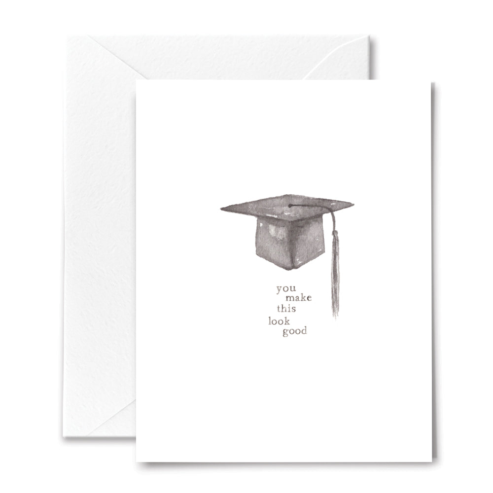 graduation card watercolor