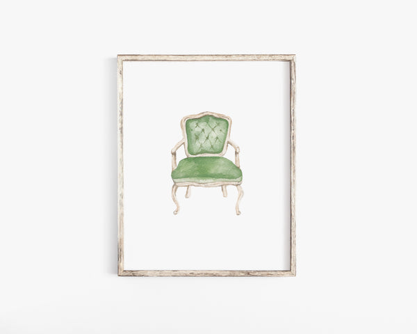 Vintage Green Chair
